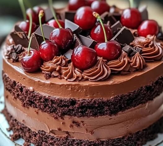 Decadent Black Forest Chocolate Cake: A Step-by-Step Recipe