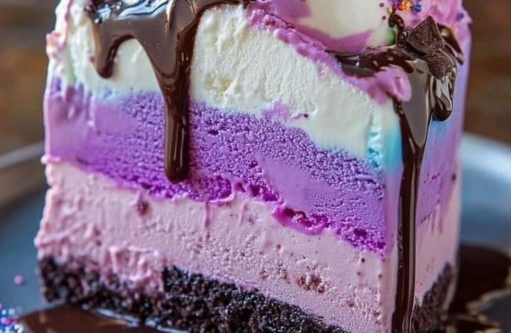 Rainbow Ice Cream Cake Recipe: A Colorful Dessert You’ll Love