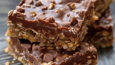 Chewy No-Bake Chocolate Peanut Butter Oat Bars: Your New Favorite Treat